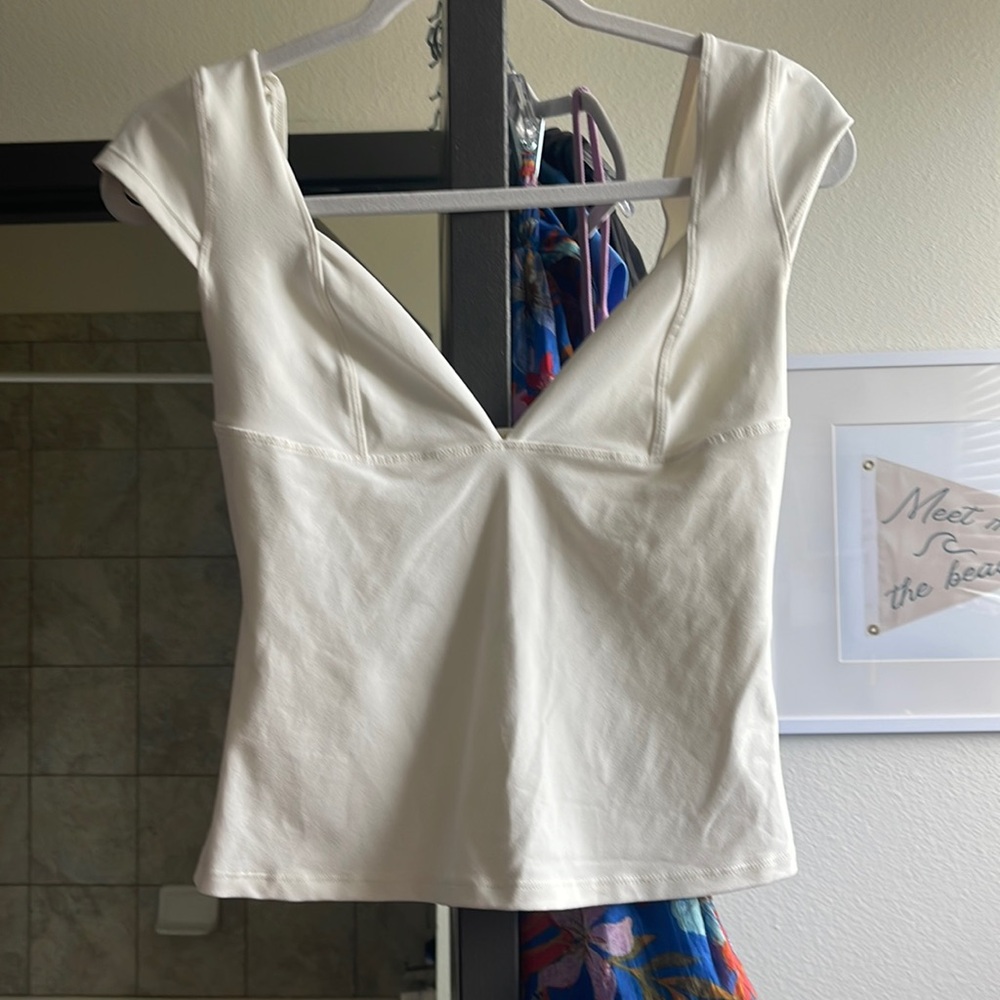 Free People Duo Corset Cami Top in White